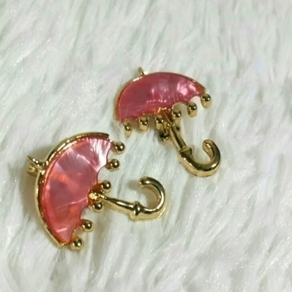 ☄️Umbrella Pink Collar Pins Set